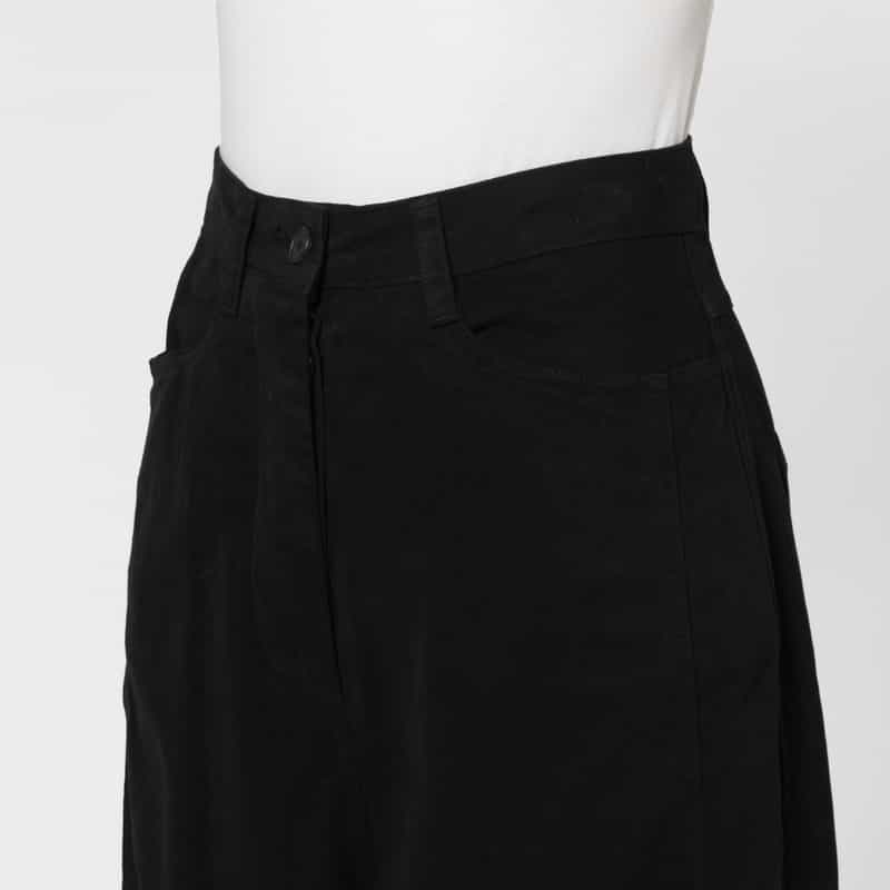 LOW CLASSIC LOW CLASSIC  ＜ロウクラシック＞ ワイドフィット コットンパンツ BLACK