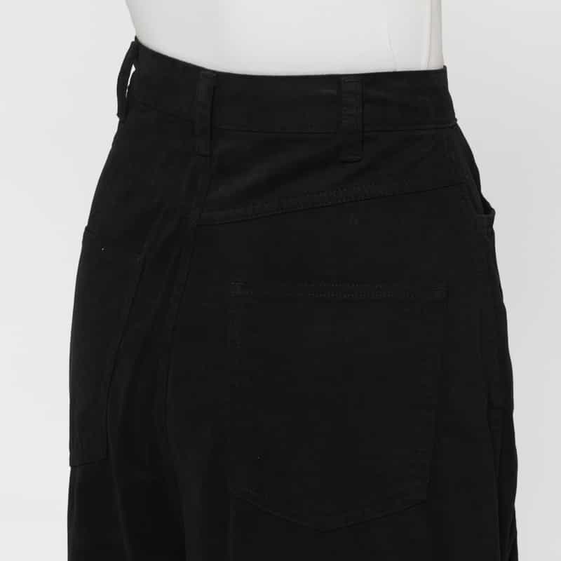 LOW CLASSIC LOW CLASSIC  ＜ロウクラシック＞ ワイドフィット コットンパンツ BLACK
