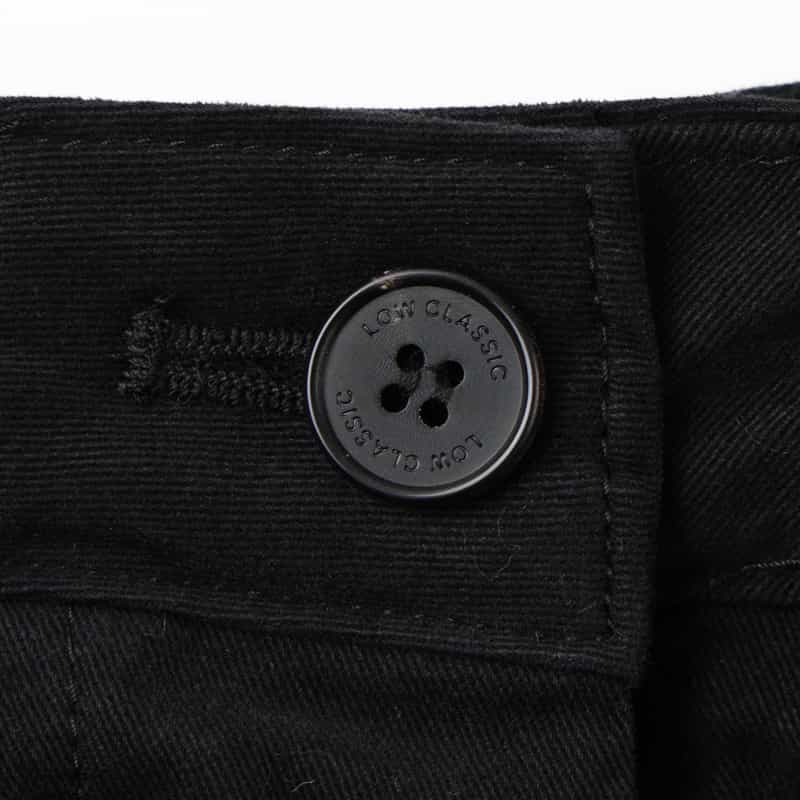 LOW CLASSIC LOW CLASSIC  ＜ロウクラシック＞ ワイドフィット コットンパンツ BLACK