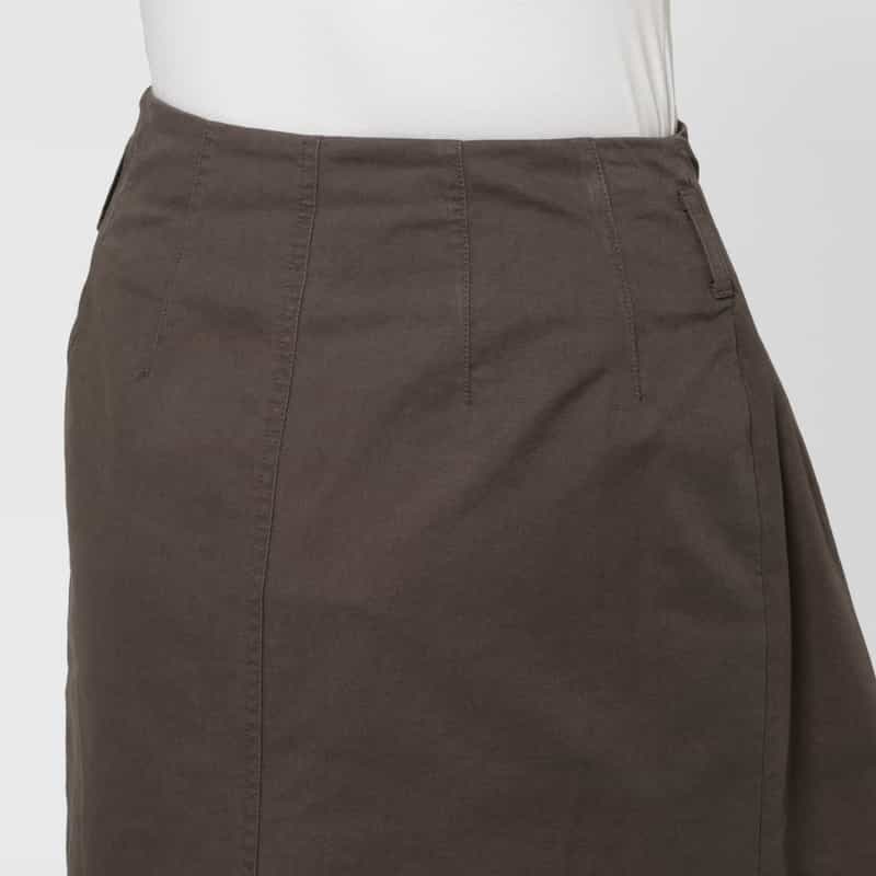 LOW CLASSIC LOW CLASSIC  ＜ロウクラシック＞ ドレープデザインスカート DARK GRAY