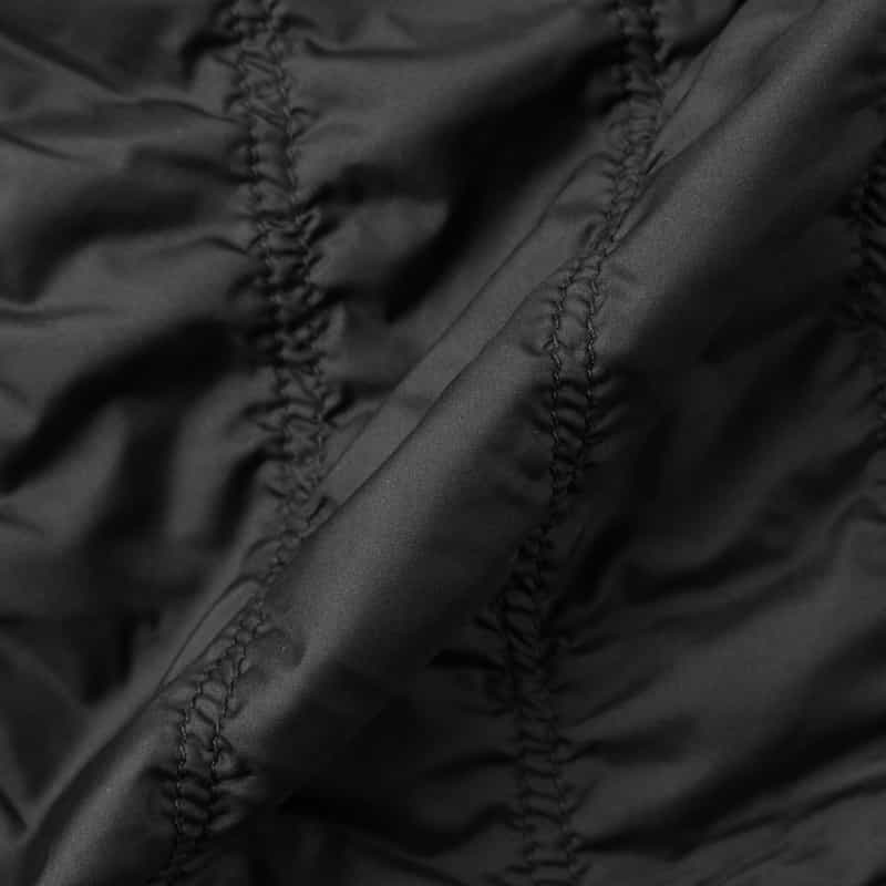 LOW CLASSIC LOW CLASSIC  ＜ロウクラシック＞ シャーリングデザイン スカート BLACK