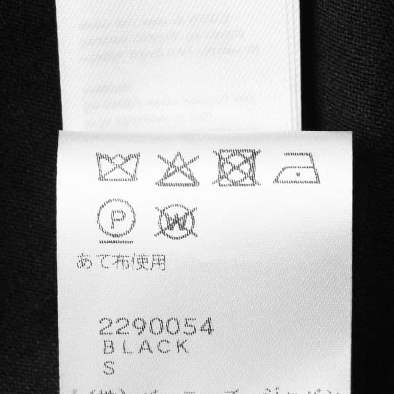 LOW CLASSIC LOW CLASSIC  ＜ロウクラシック＞ ラップデザインカットソー BLACK