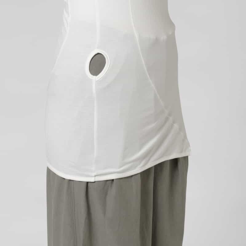 LOW CLASSIC LOW CLASSIC  ＜ロウクラシック＞ ラップデザインカットソー WHITE
