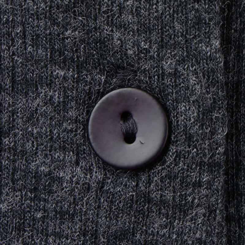 LOW CLASSIC LOW CLASSIC  ＜ロウクラシック＞ ラップデザイン スタンドカラーリブカットソー DARK GRAY