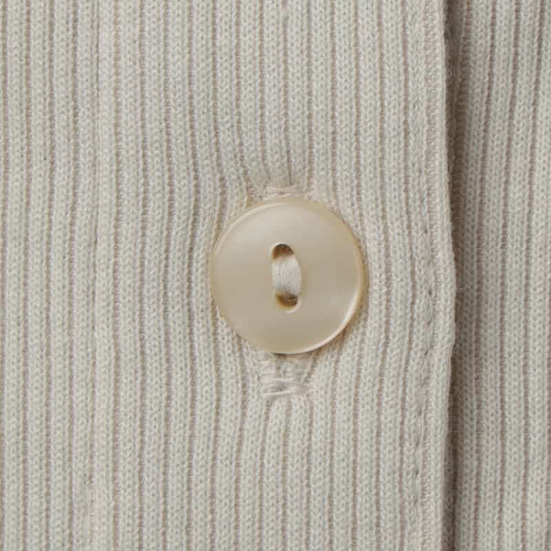 LOW CLASSIC LOW CLASSIC  ＜ロウクラシック＞ ラップデザイン スタンドカラーリブカットソー IVORY