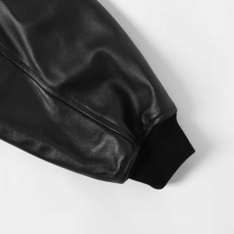 EMMETI EMMETI ＜エンメティ＞ バーニーズ　ニューヨーク限定 MA-1レザージャケット BLACK