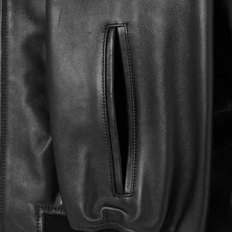 EMMETI EMMETI ＜エンメティ＞ バーニーズ　ニューヨーク限定 MA-1レザージャケット BLACK