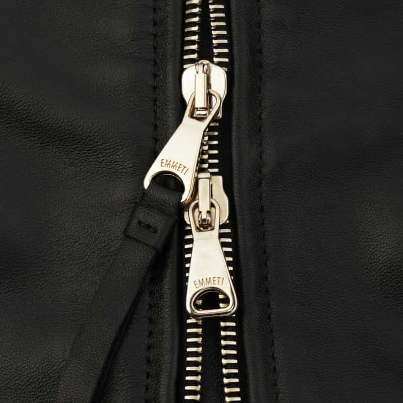 EMMETI EMMETI ＜エンメティ＞ バーニーズ　ニューヨーク限定 MA-1レザージャケット BLACK