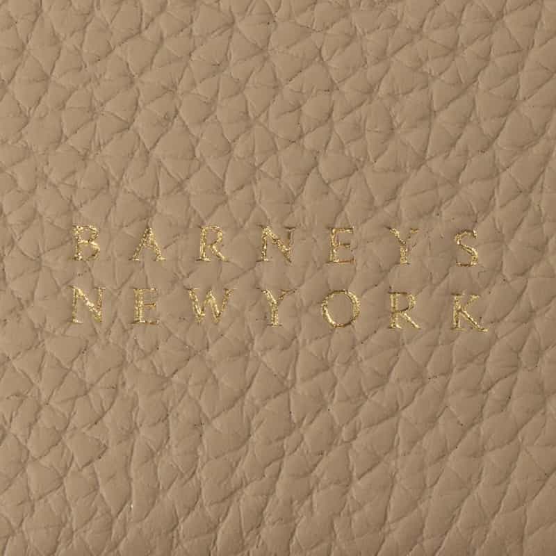 BARNEYS NEW YORK シュリンクレザーバケットバッグ BEIGE