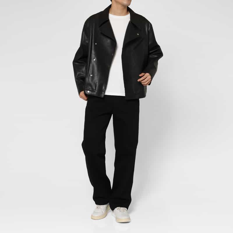 YOKE YOKE＜ヨーク＞ バーニーズ　ニューヨーク限定ダブルライダースジャケット BLACK