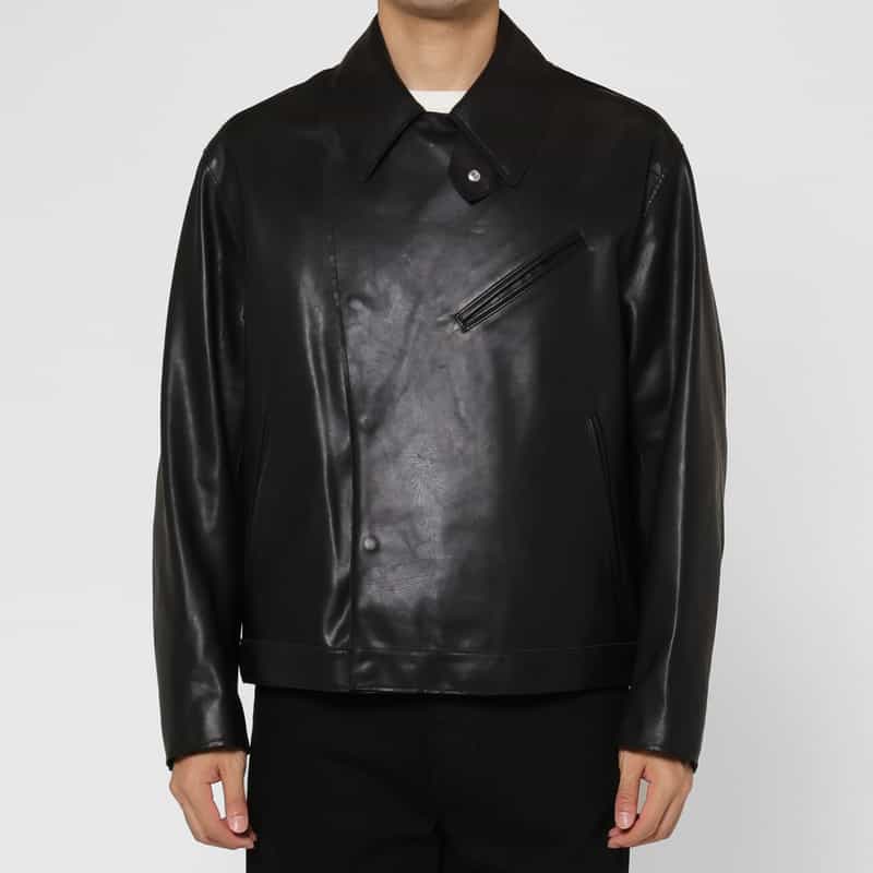 YOKE YOKE＜ヨーク＞ バーニーズ　ニューヨーク限定ダブルライダースジャケット BLACK