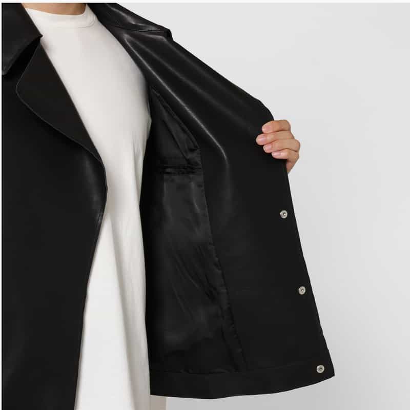 YOKE YOKE＜ヨーク＞ バーニーズ　ニューヨーク限定ダブルライダースジャケット BLACK