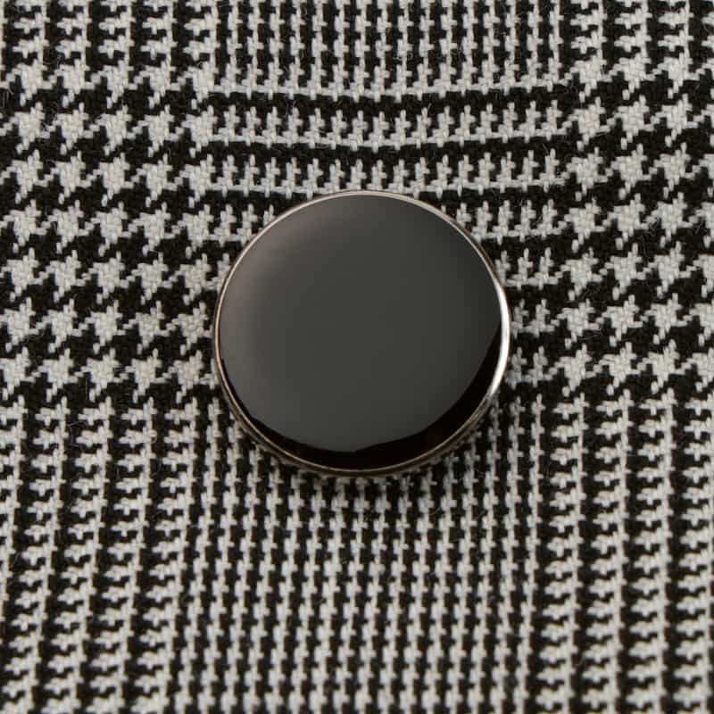 BARNEYS NEW YORK ウール素材グレンチェック柄ダブルブレスト テーラードジャケット GRAY