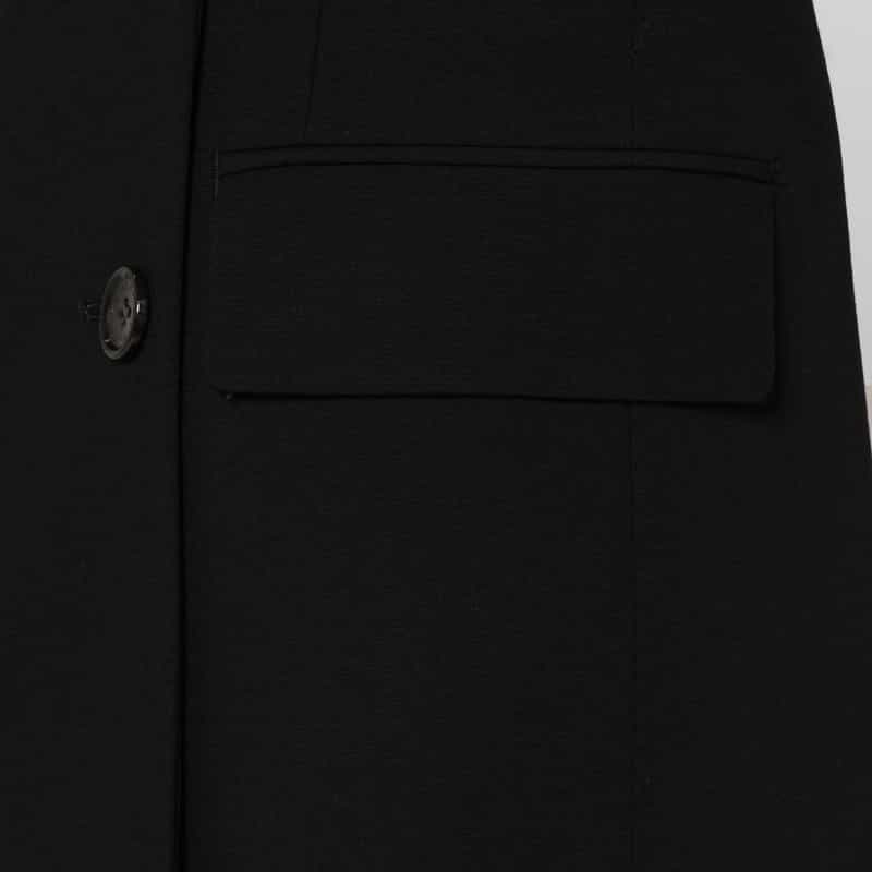 BARNEYS NEW YORK ウール ダブルブレスト テーラードジャケット BLACK