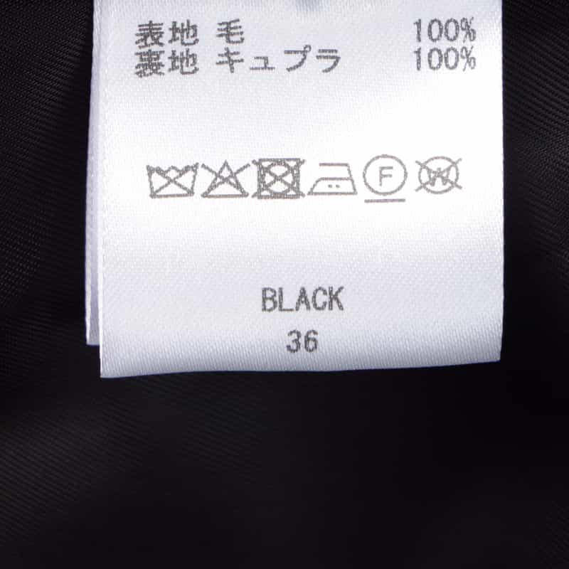 BARNEYS NEW YORK ウール ダブルブレスト テーラードジャケット BLACK
