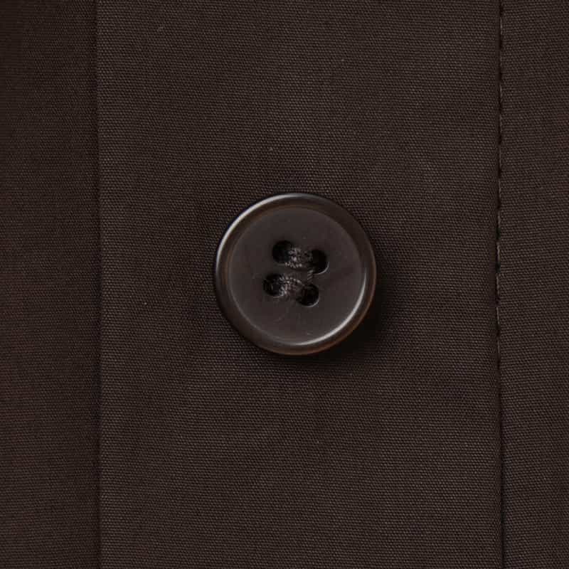 BARNEYS NEW YORK タフタ ウエストシャーリングデザイン リボンベルテッドシャツドレス BROWN