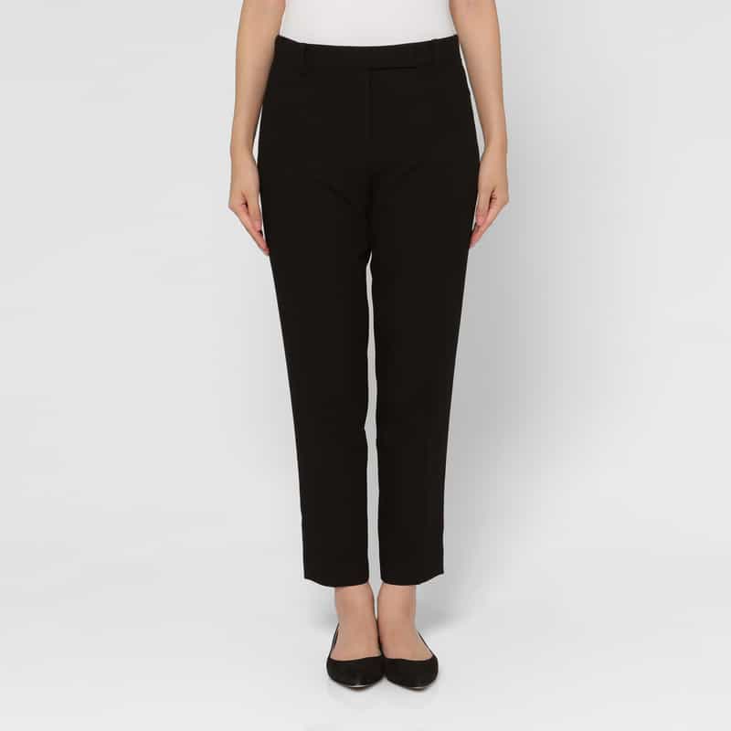 BARNEYS NEW YORK ウール素材 テーパードパンツ BLACK