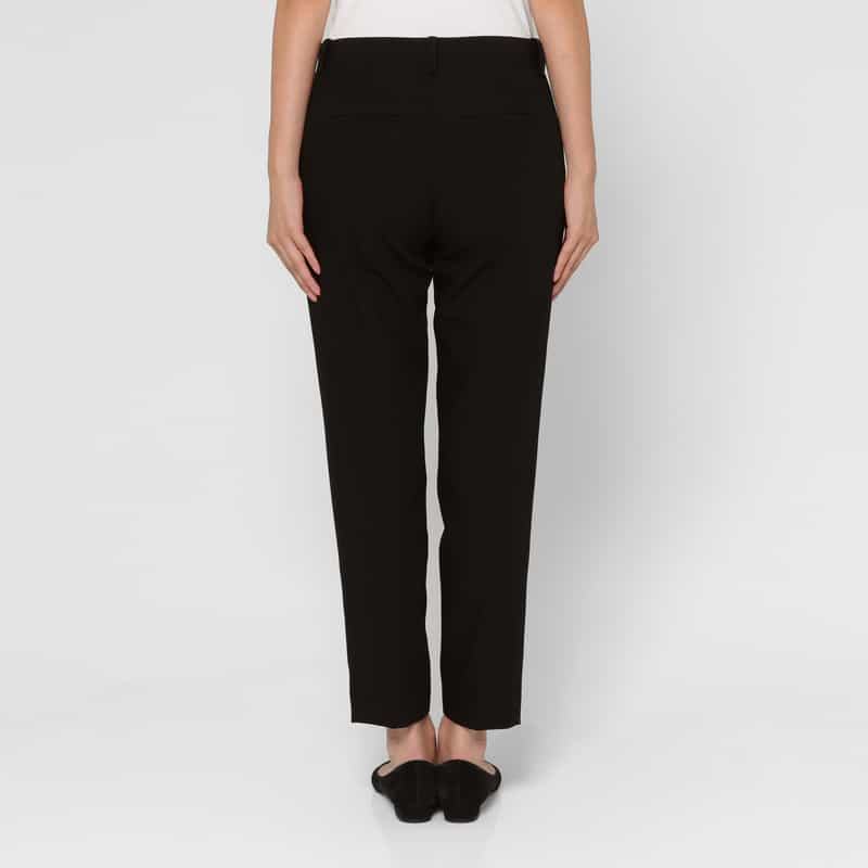 BARNEYS NEW YORK ウール素材 テーパードパンツ BLACK