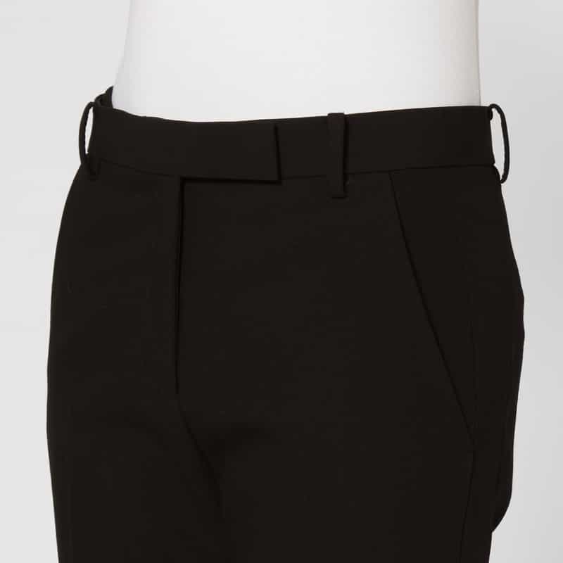BARNEYS NEW YORK ウール素材 テーパードパンツ BLACK