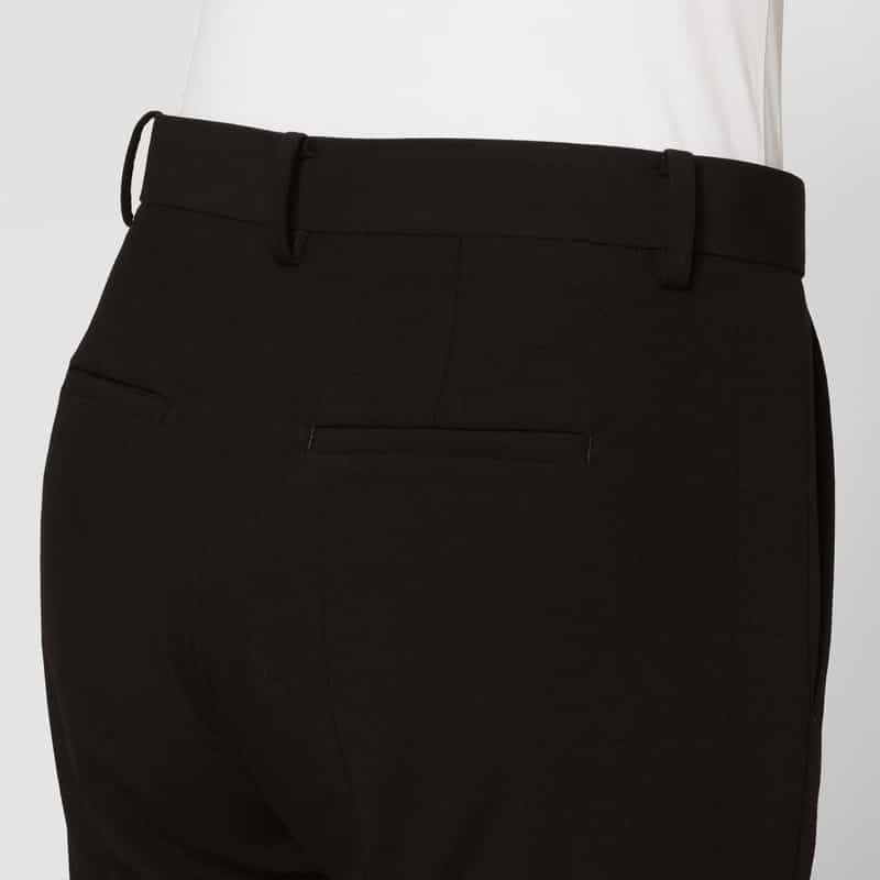 BARNEYS NEW YORK ウール素材 テーパードパンツ BLACK