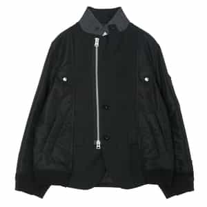 SACAI＜サカイ＞ バーニーズ　ニューヨーク限定ピンストライプ柄コンビネーションスーチングブルゾン