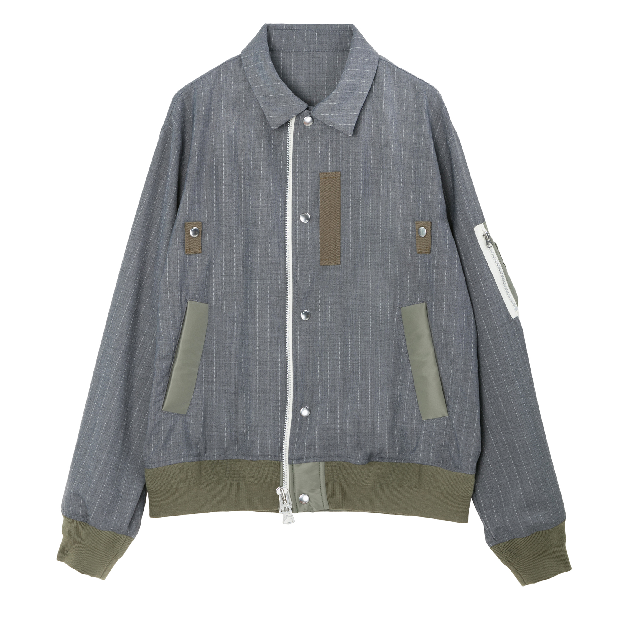 SACAI＜サカイ＞ バーニーズ　ニューヨーク限定ピンストライプ柄スーチングブルゾン