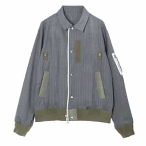 SACAI＜サカイ＞ バーニーズ　ニューヨーク限定ピンストライプ柄スーチングブルゾン