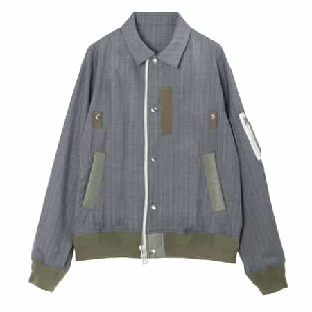 SACAI＜サカイ＞ バーニーズ　ニューヨーク限定ピンストライプ柄スーチングブルゾン