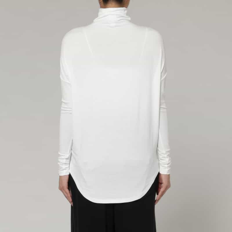 NYLORA NYLORA  ＜ナイロラ＞ ハイネック ロングスリーブカットソー WHITE