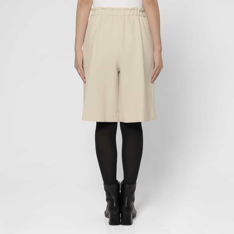 BARNEYS NEW YORK セットアップ ウォッシャブル ドローストリング ハーフパンツ OFF WHITE