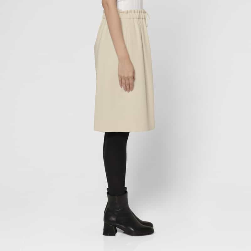 BARNEYS NEW YORK セットアップ ウォッシャブル ドローストリング ハーフパンツ OFF WHITE