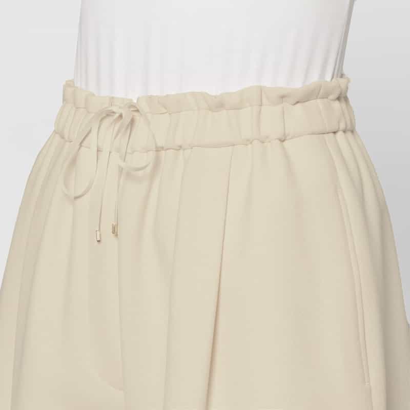 BARNEYS NEW YORK セットアップ ウォッシャブル ドローストリング ハーフパンツ OFF WHITE