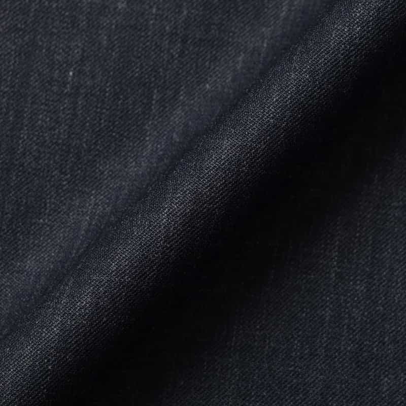 BARNEYS NEW YORK ウール混ボタンデザイン マリンワイドパンツ NAVY