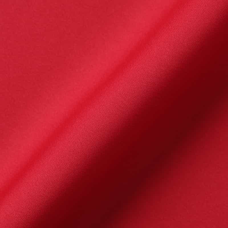 BARNEYS NEW YORK ストレッチ ダブルサテン フレアマキシスカート RED