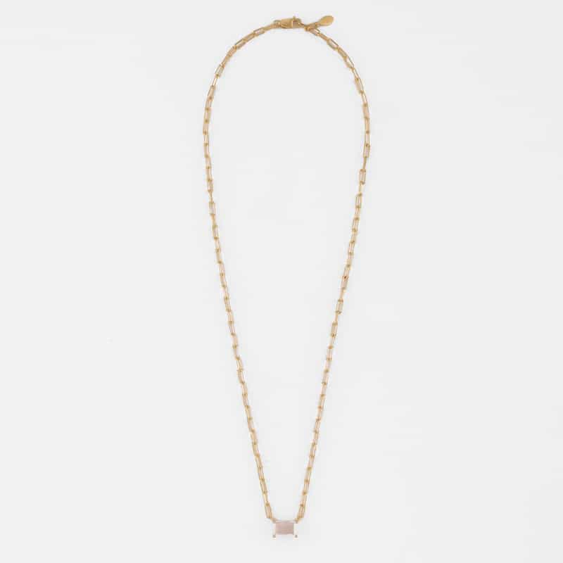 LA SOEUR LA SOEUR ＜ラ スール＞ ネックレス（ローズクォーツ） GOLD