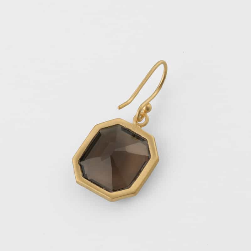 LA SOEUR LA SOEUR ＜ラ スール＞ ピアス（スモーキークォーツ） GOLD
