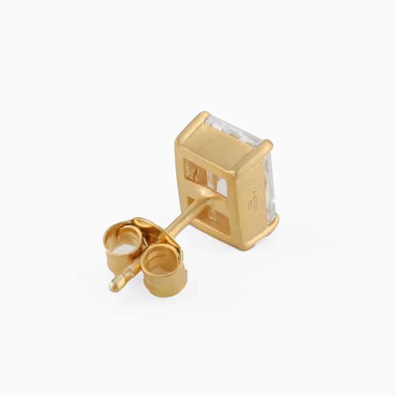 LA SOEUR LA SOEUR ＜ラ スール＞ アシンメトリーピアス（キュービックジルコニア） GOLD
