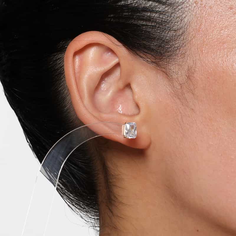LA SOEUR LA SOEUR ＜ラ スール＞ アシンメトリーピアス（キュービックジルコニア） GOLD