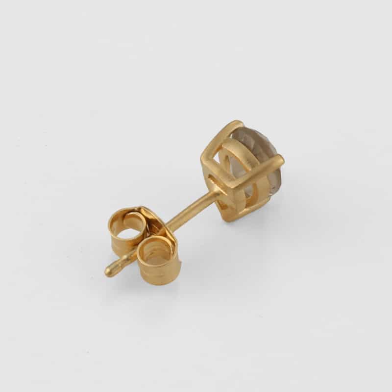 LA SOEUR LA SOEUR ＜ラ スール＞ アシンメトリーピアス（スモーキークォーツ） GOLD