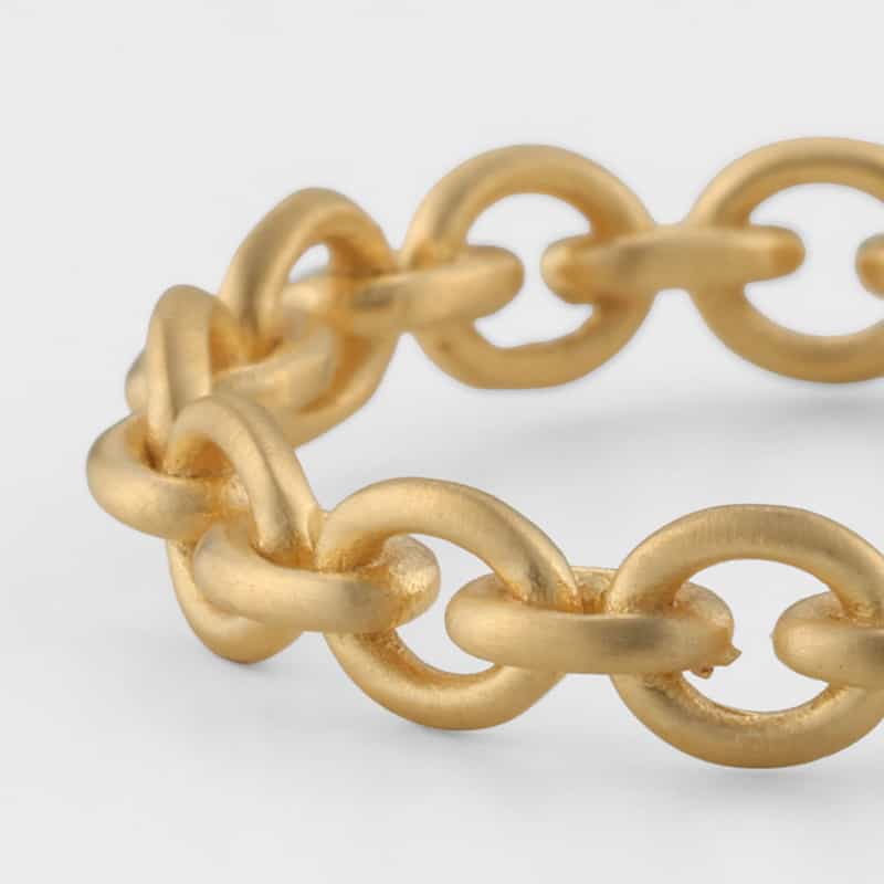 LA SOEUR LA SOEUR ＜ラ スール＞ ケーブルチェーンデザイン リング／11号 GOLD