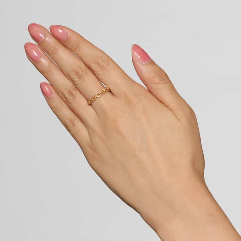 LA SOEUR LA SOEUR ＜ラ スール＞ ケーブルチェーンデザイン リング／13号 GOLD