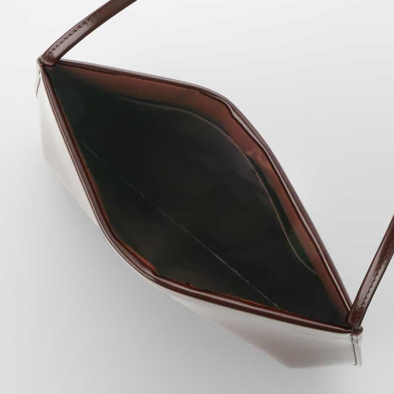 FANE FANE ＜ファン＞ レザーショルダーバッグ DARK BROWN