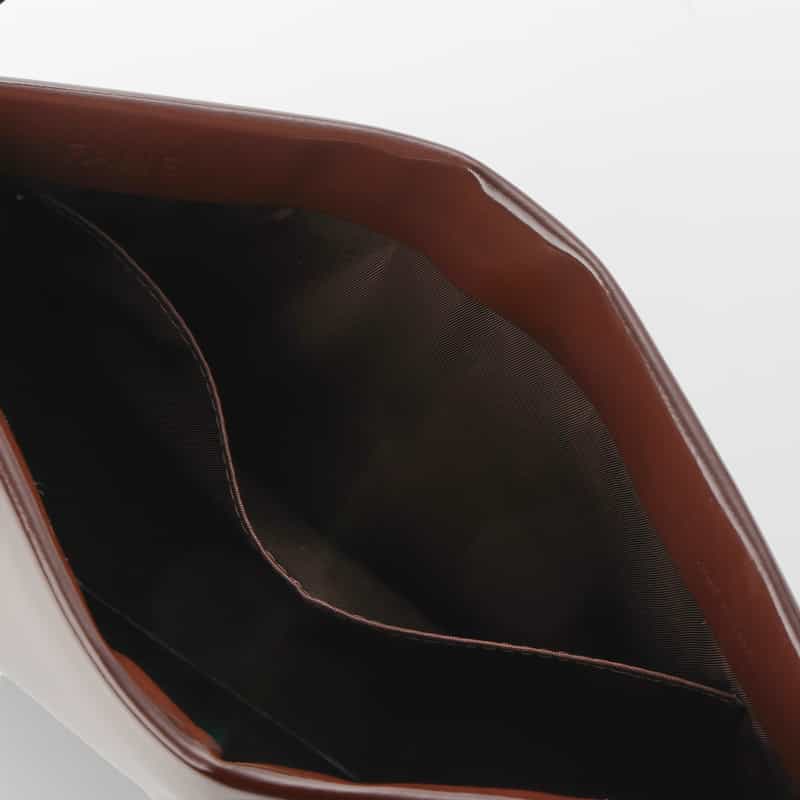 FANE FANE ＜ファン＞ レザーショルダーバッグ DARK BROWN