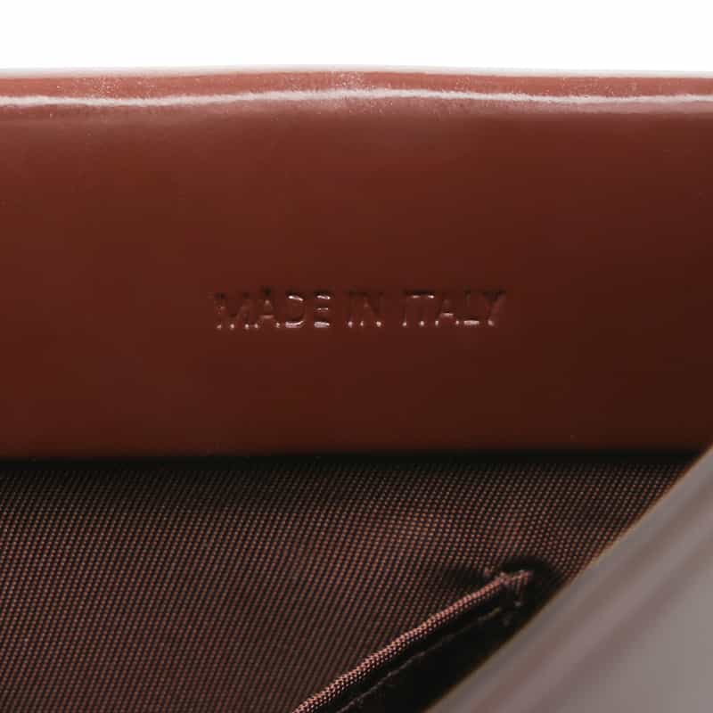 FANE FANE ＜ファン＞ レザーショルダーバッグ DARK BROWN
