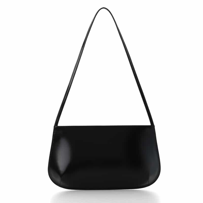 FANE FANE ＜ファン＞ レザーショルダーバッグ BLACK