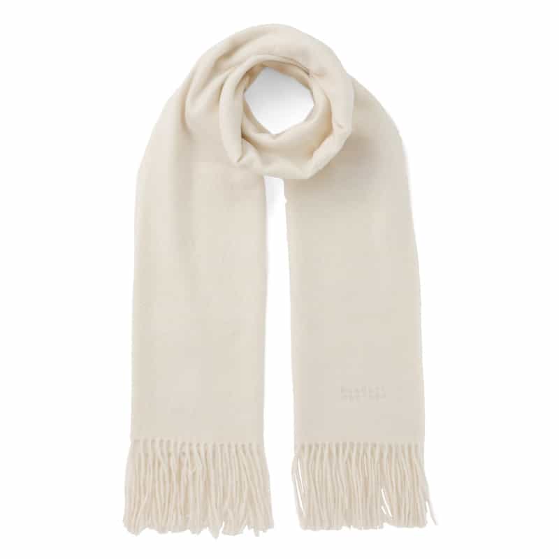 BARNEYS NEW YORK カシミヤウール素材ストール WHITE