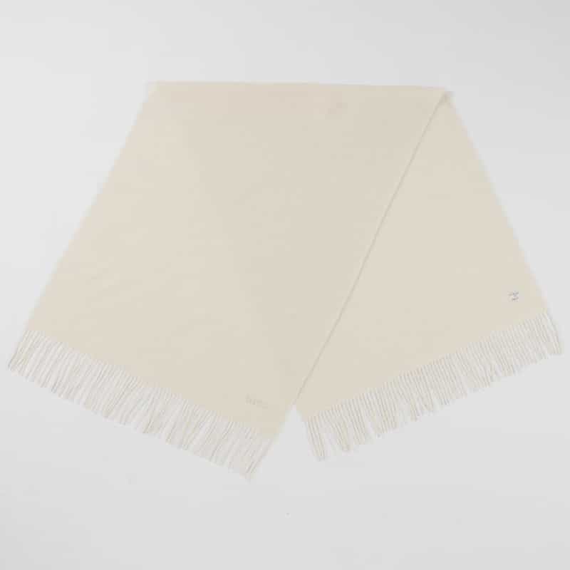BARNEYS NEW YORK カシミヤウール素材ストール WHITE