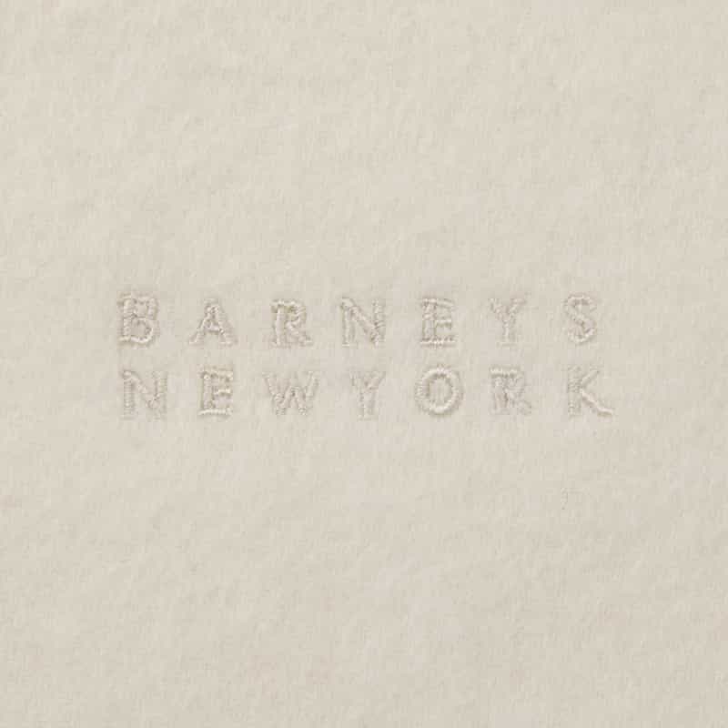 BARNEYS NEW YORK カシミヤウール素材ストール WHITE