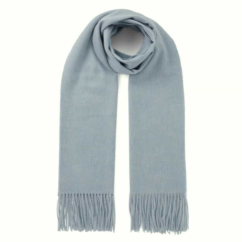 BARNEYS NEW YORK カシミヤウール素材ストール LIGHT BLUE