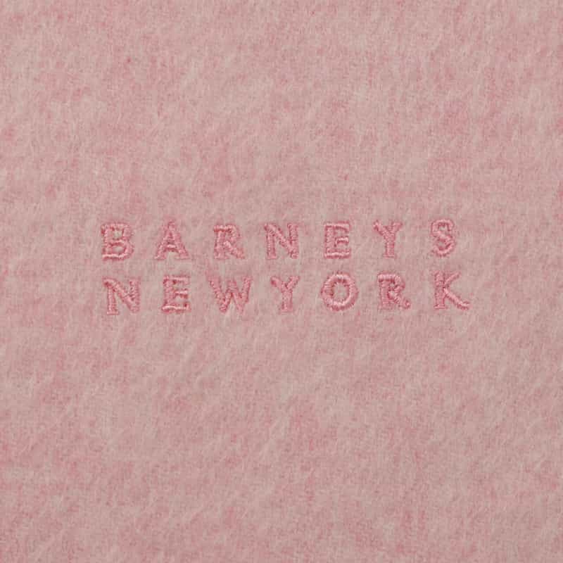 BARNEYS NEW YORK カシミヤウール素材ストール LIGHT PINK